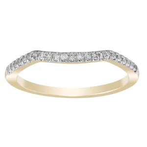 0.12Ct Diamond Wedding Ring In 9Ct Yellow Gold