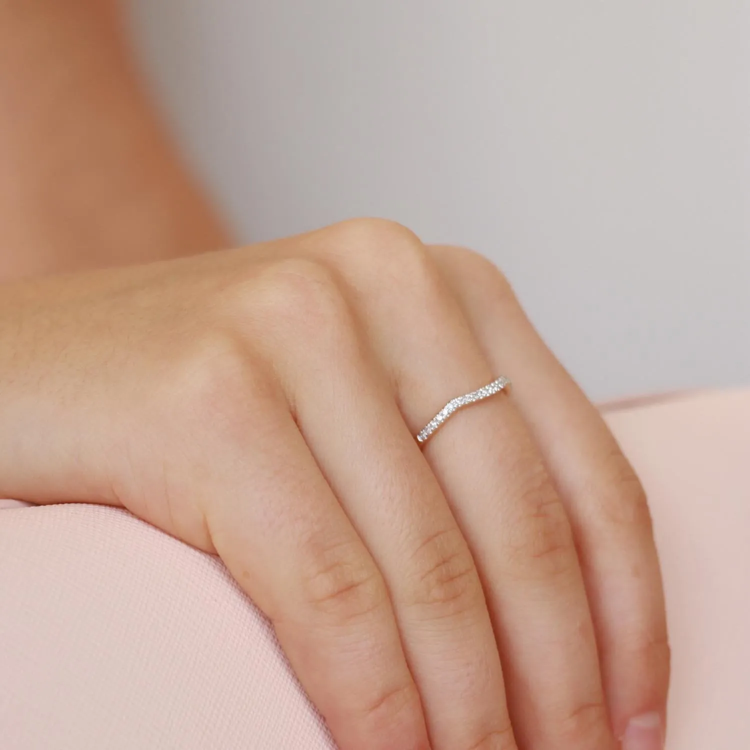 0.12Ct Diamond Wedding Ring In 9Ct Yellow Gold