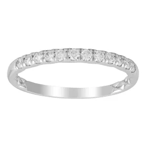 0.25Ct Diamond Wedding Ring In 9Ct White Gold