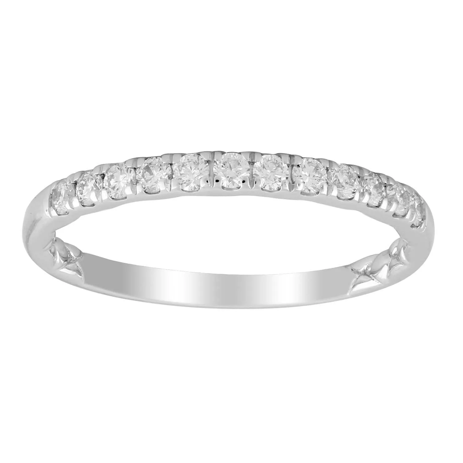0.25Ct Diamond Wedding Ring In 9Ct White Gold