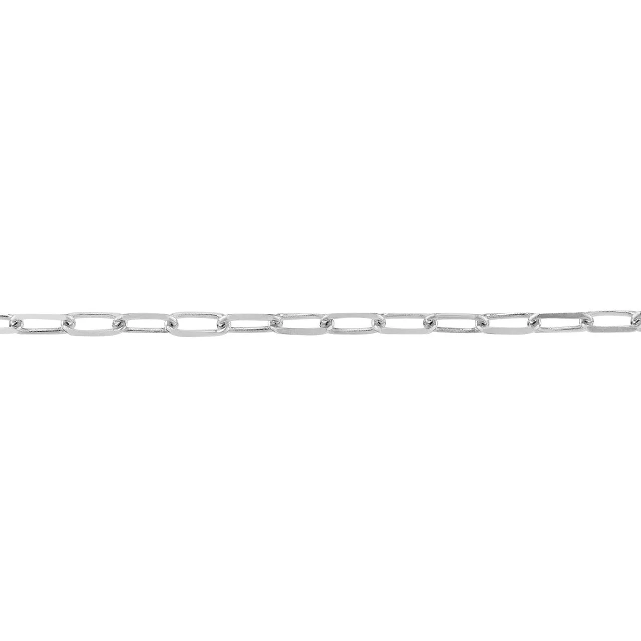 18k 14k 10k Yellow Rose White Gold 1.95mm Diamond Cut Paperclip Chain