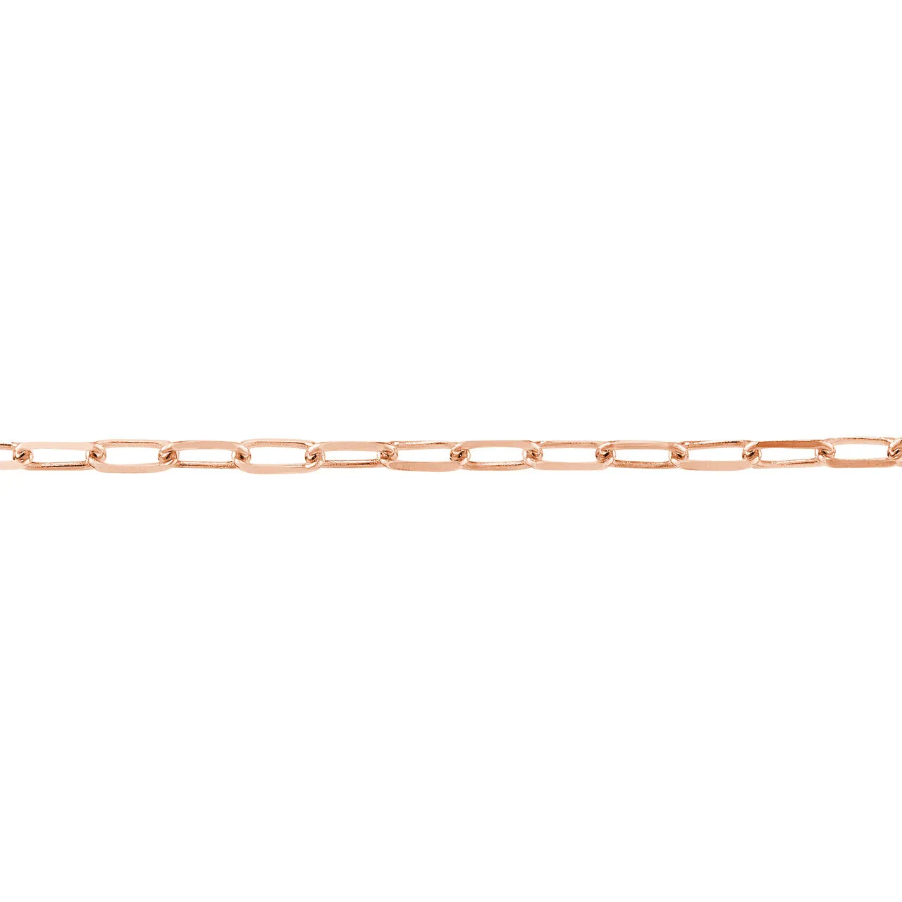 18k 14k 10k Yellow Rose White Gold 1.95mm Diamond Cut Paperclip Chain