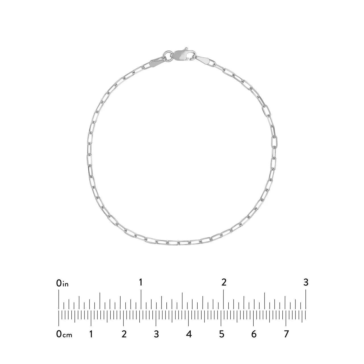 18k 14k 10k Yellow Rose White Gold 1.95mm Diamond Cut Paperclip Chain