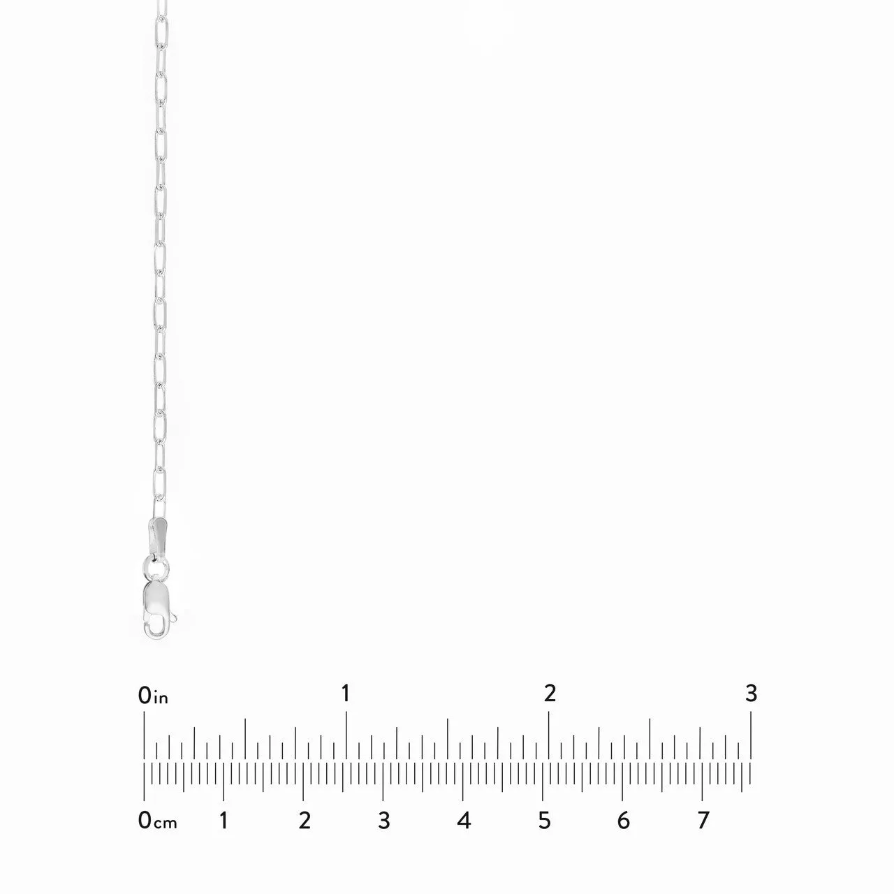18k 14k 10k Yellow Rose White Gold 1.95mm Diamond Cut Paperclip Chain