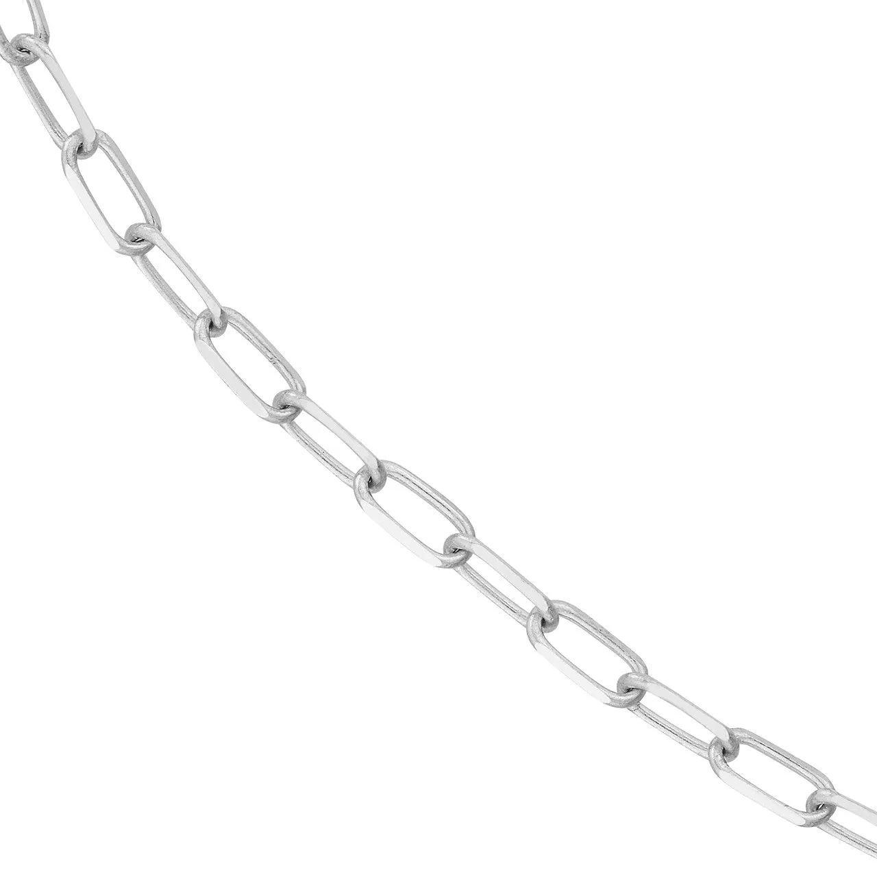 18k 14k 10k Yellow Rose White Gold 1.95mm Diamond Cut Paperclip Chain
