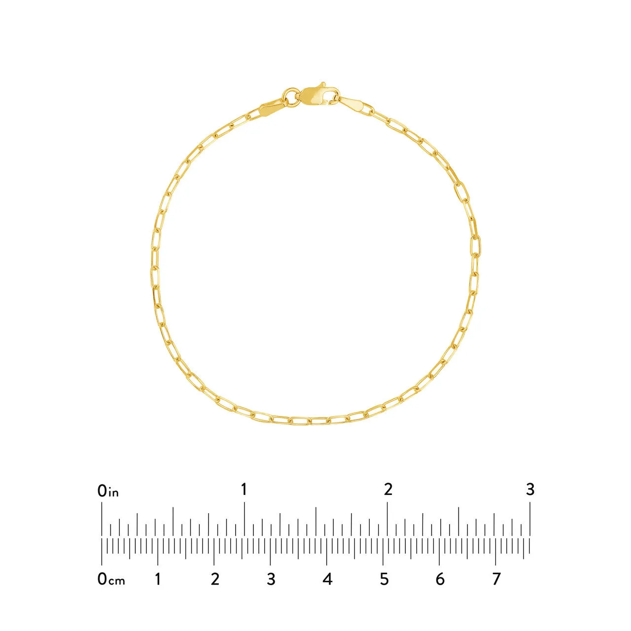 18k 14k 10k Yellow Rose White Gold 1.95mm Diamond Cut Paperclip Chain