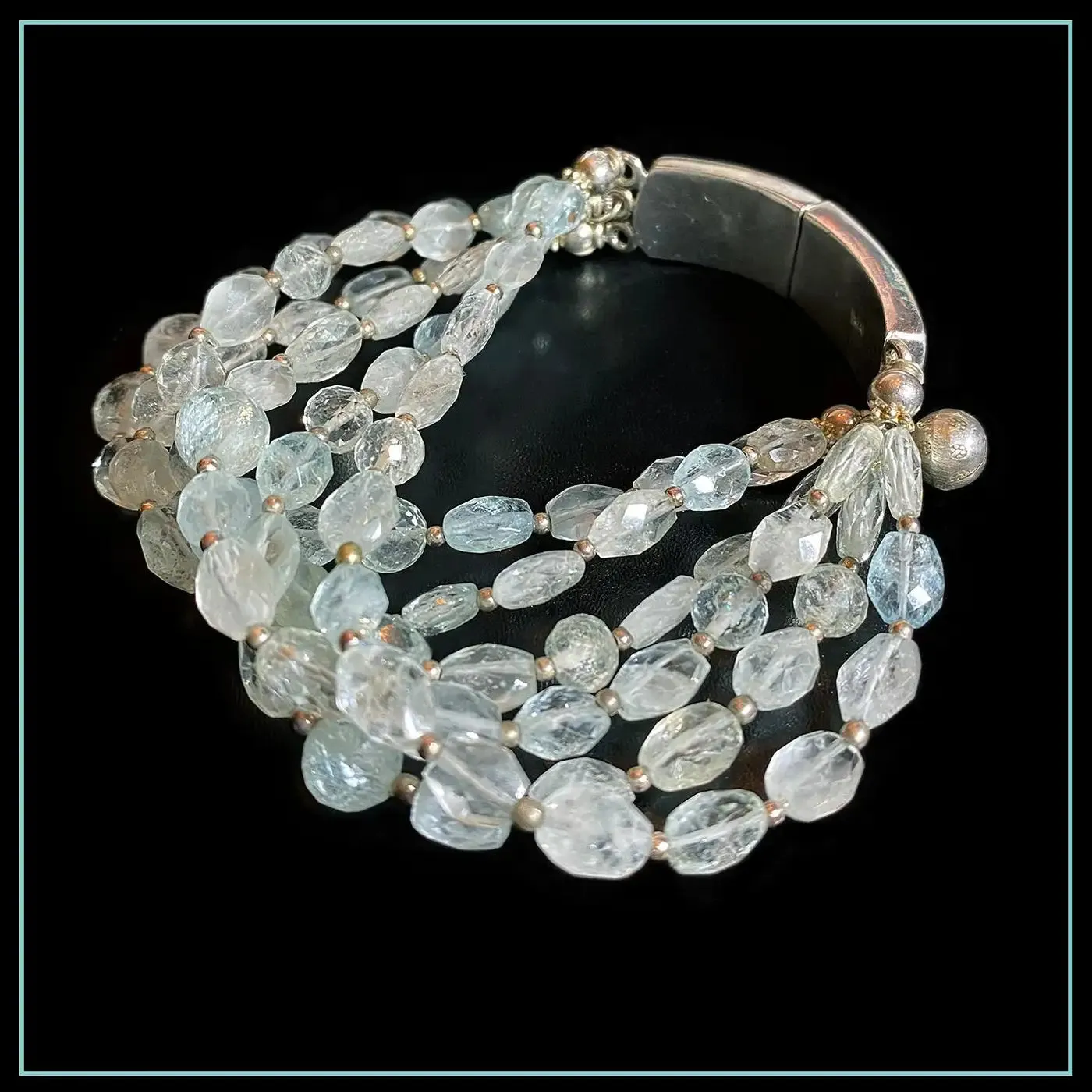 Aquamarine Muti-Strand Bracelet