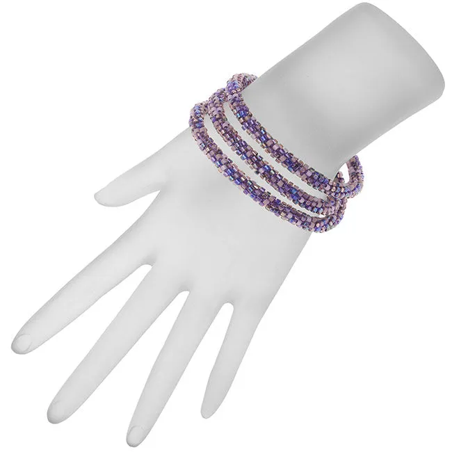 Beaded Kumihimo Wrap Bracelet Kit-Purple  - Exclusive Beadaholique Jewelry Kit