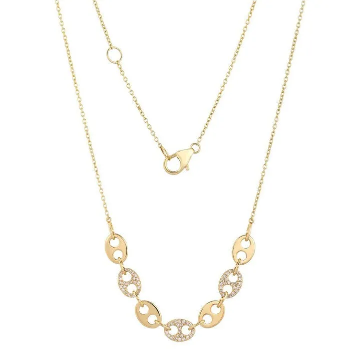 Beautiful Cascade Link Necklace