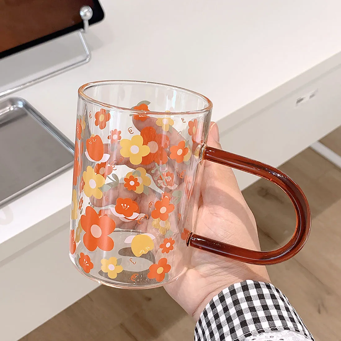Beautiful Flower Theme Cup