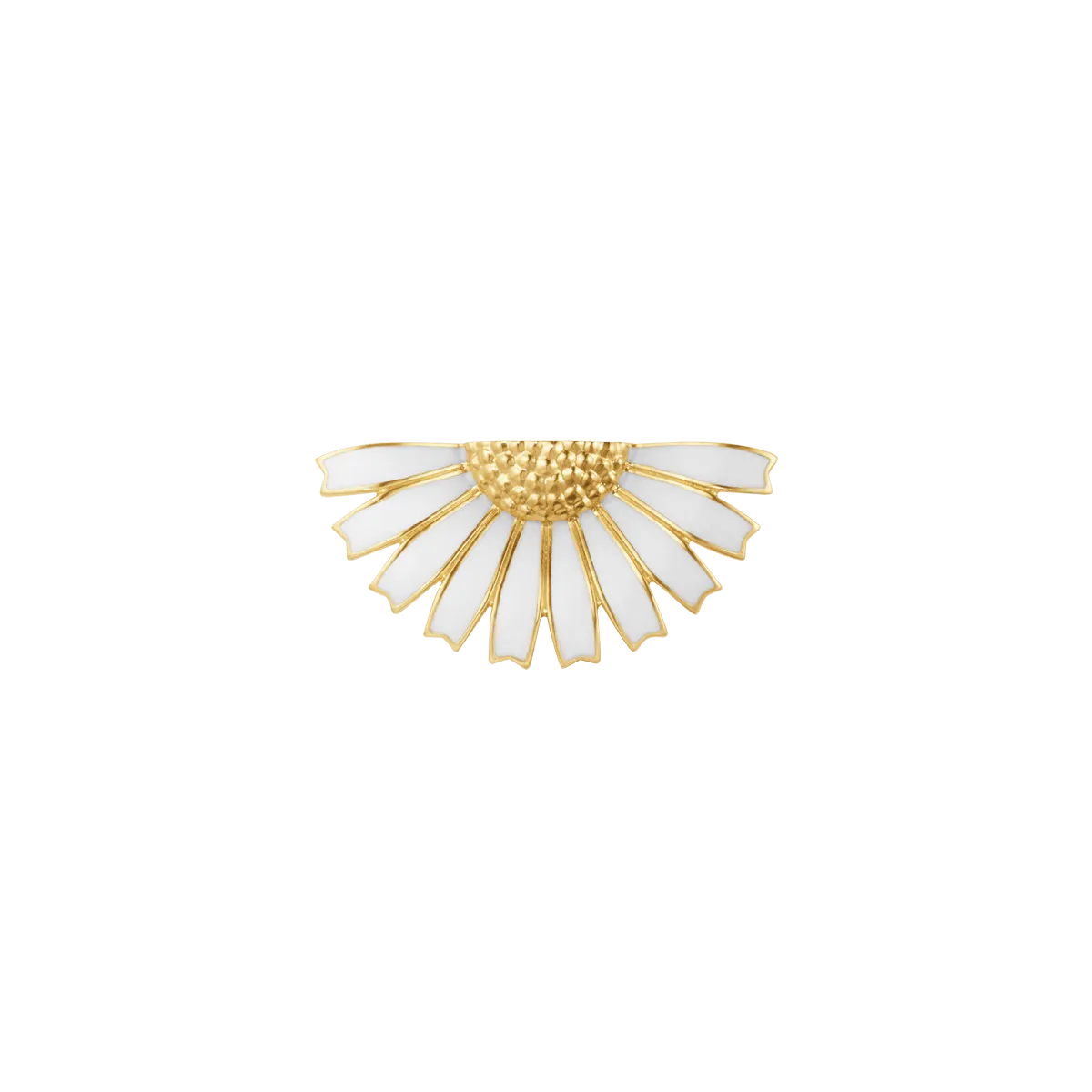 Daisy Half Flower Brooch - Silver - 20001553