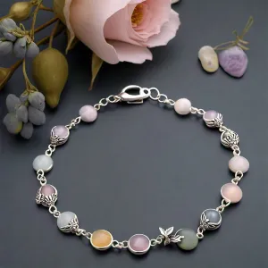 Embla Navratna Magnetic Crystal Healing Beads Bracelet for Men & Women