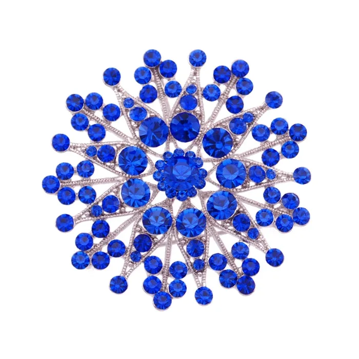 Flower Brooch - Sapphire