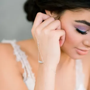 IRIDE Modern Bridal Hand Bracelet