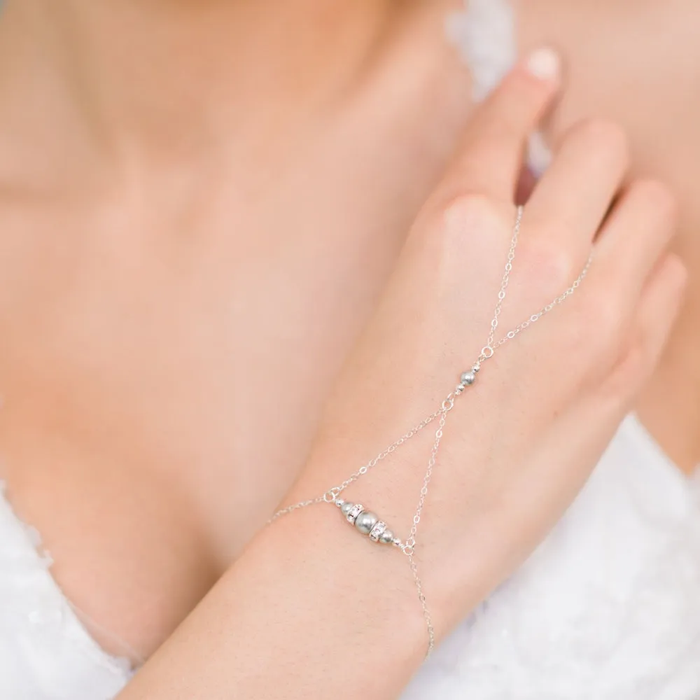IRIDE Modern Bridal Hand Bracelet