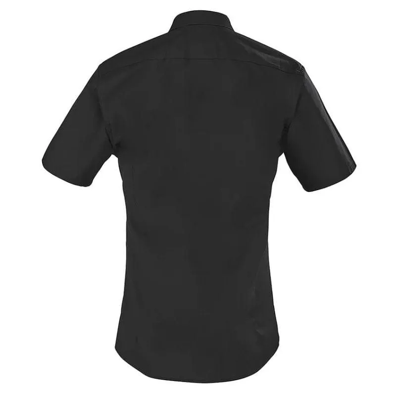 Men's Short Sleeve Cappuccino Black Service Shirt - LAFONT SERVICE