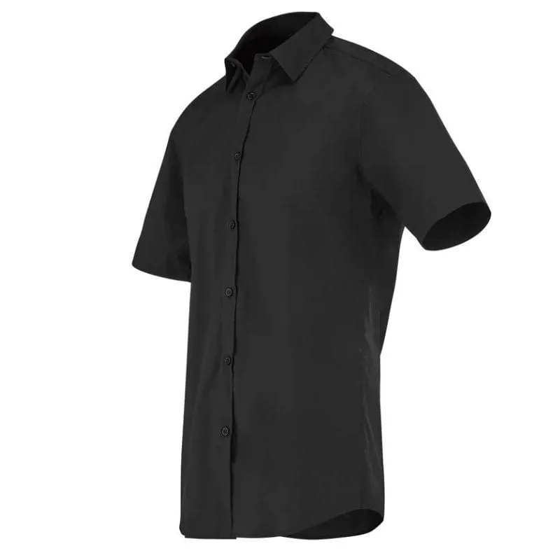 Men's Short Sleeve Cappuccino Black Service Shirt - LAFONT SERVICE