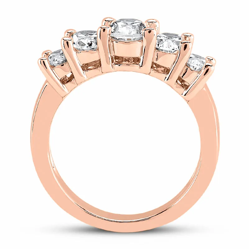 Oval Diamond Wedding Band (Total Diamond Weight 1.05ct, Quality GH-VS)