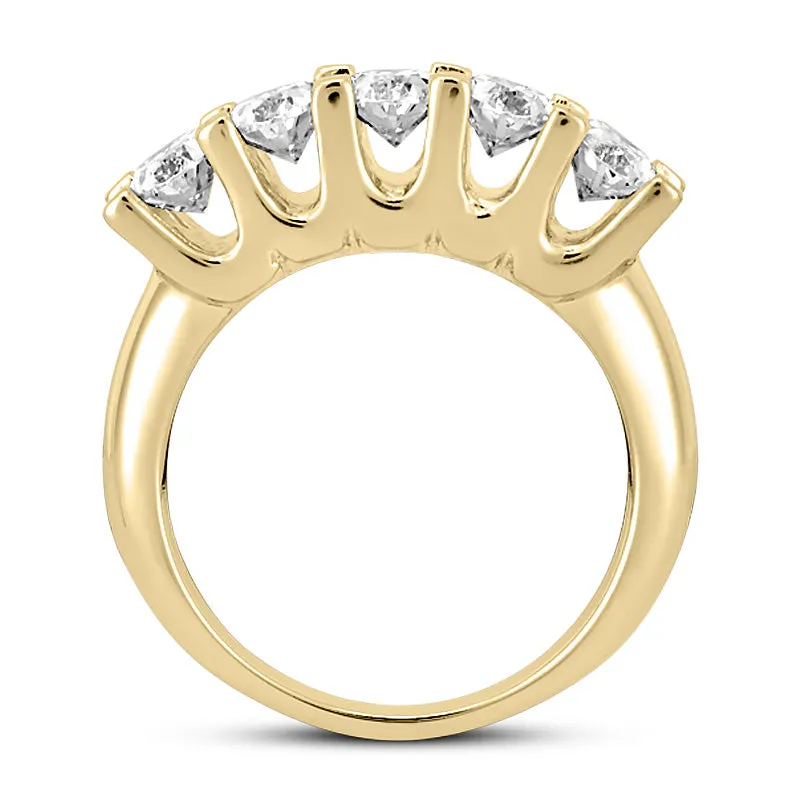 Oval Diamond Wedding Band (Total Diamond Weight 1.25ct, Quality GH-VS)