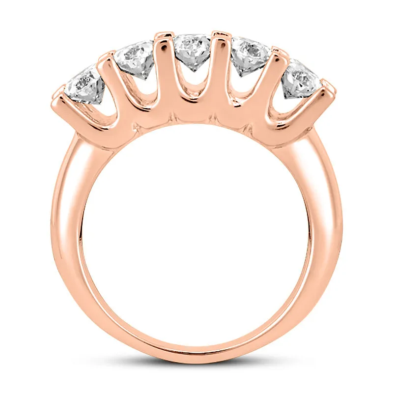 Oval Diamond Wedding Band (Total Diamond Weight 1.25ct, Quality GH-VS)