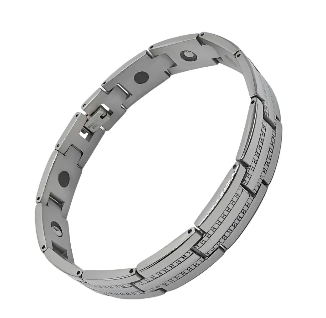 Stainless Steel Magnetic And Germanium Bracelet