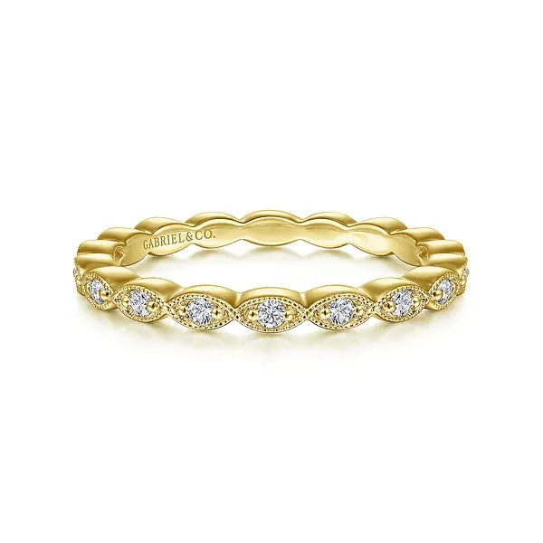 Victorian Inspired Diamond Wedding Band