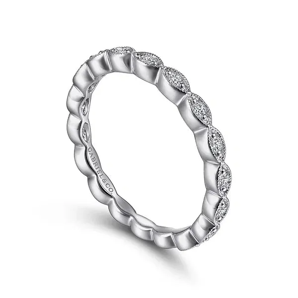 Victorian Inspired Diamond Wedding Band